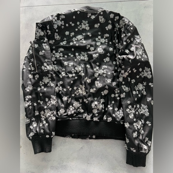 Michael Michael Kors Faux Leather Bomber Jacket Small NWOT - Picture 4 of 4